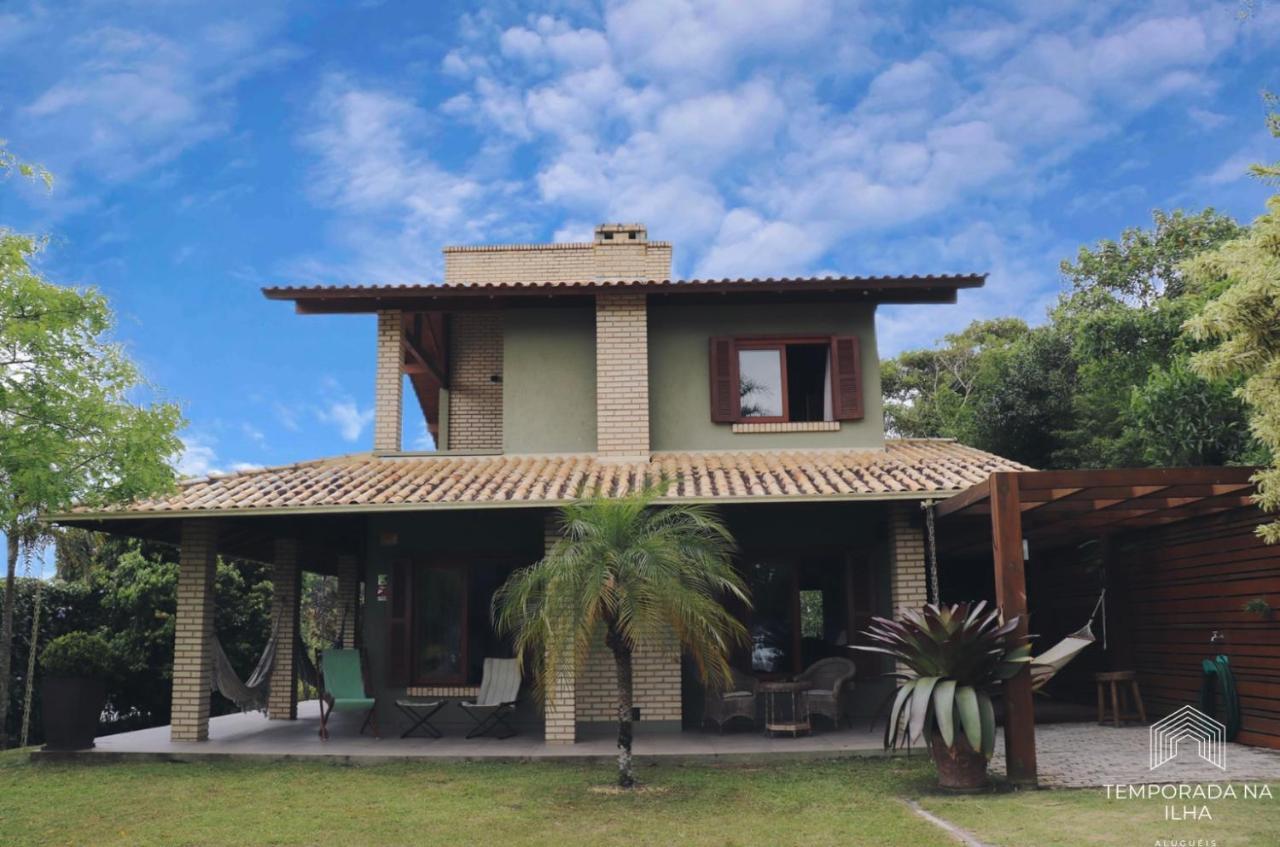 אימביטובה Casa De Praia No Rosa - Vista Para Lagoa De Ibiraquera מראה חיצוני תמונה